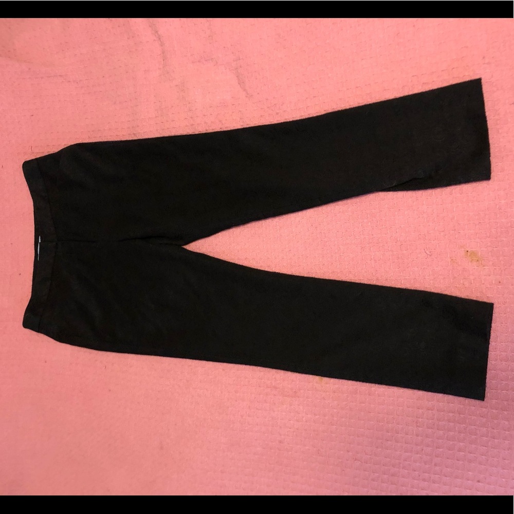 Black Pants with Raised Pattern